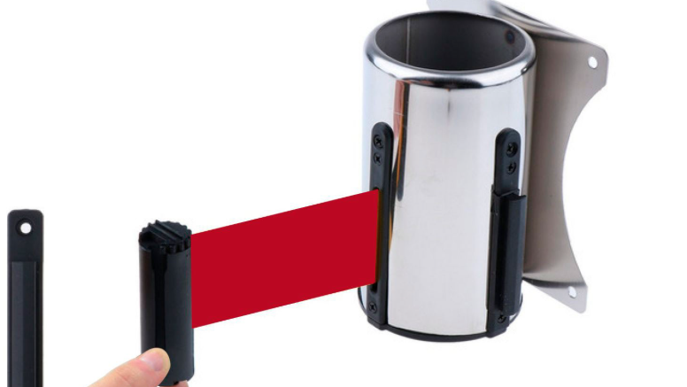 Sistema Muro a Muro Acero Inoxidable 3 mts. Cinta Roja